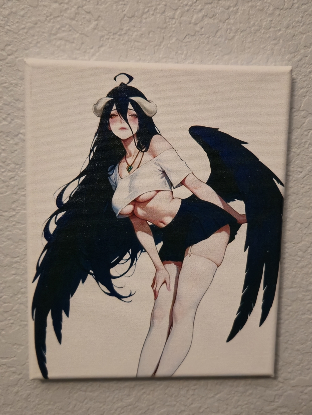 8x10 Albedo Overlord Wall Art in Black & White